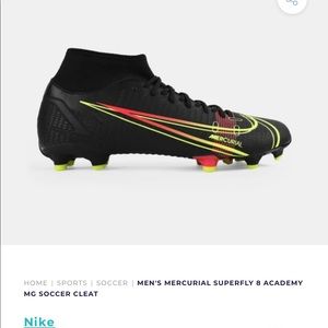 GUC Men’s Nike Mercurial Superfly 8 soccer cleats, size 11